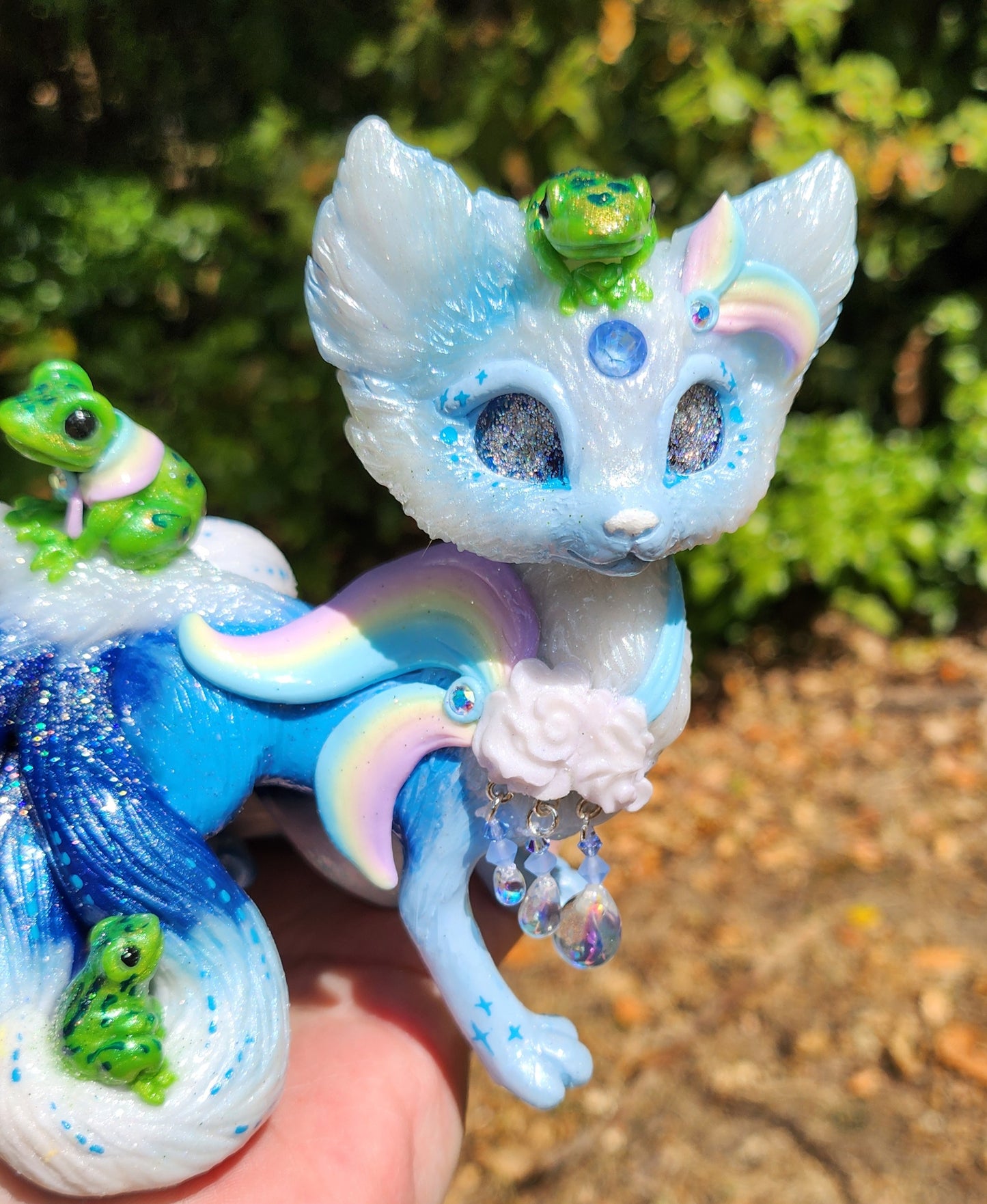 🦊🐸 PETRICHOR 🐸🦊 the rain kitsune with frogs