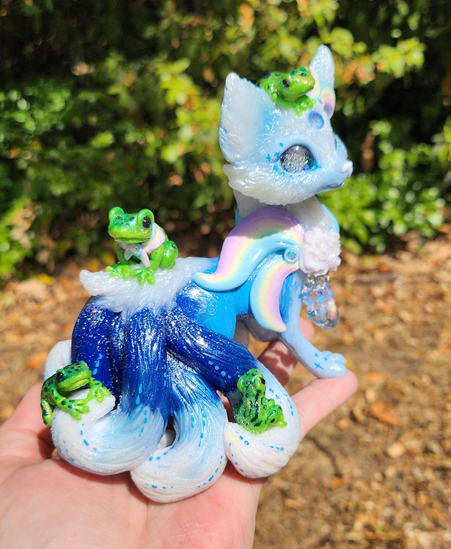 🦊🐸 PETRICHOR 🐸🦊 the rain kitsune with frogs
