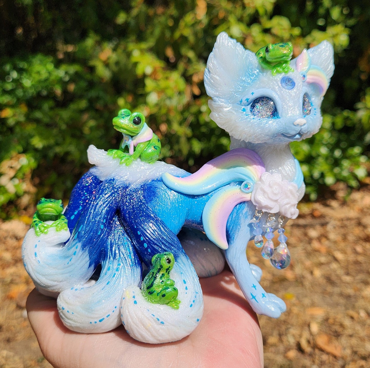 🦊🐸 PETRICHOR 🐸🦊 the rain kitsune with frogs