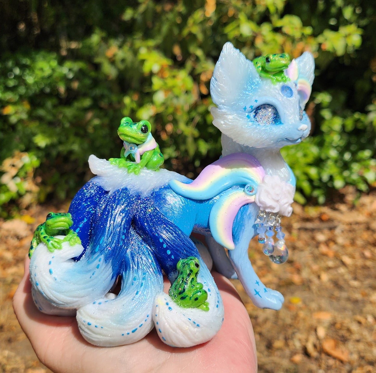🦊🐸 PETRICHOR 🐸🦊 the rain kitsune with frogs