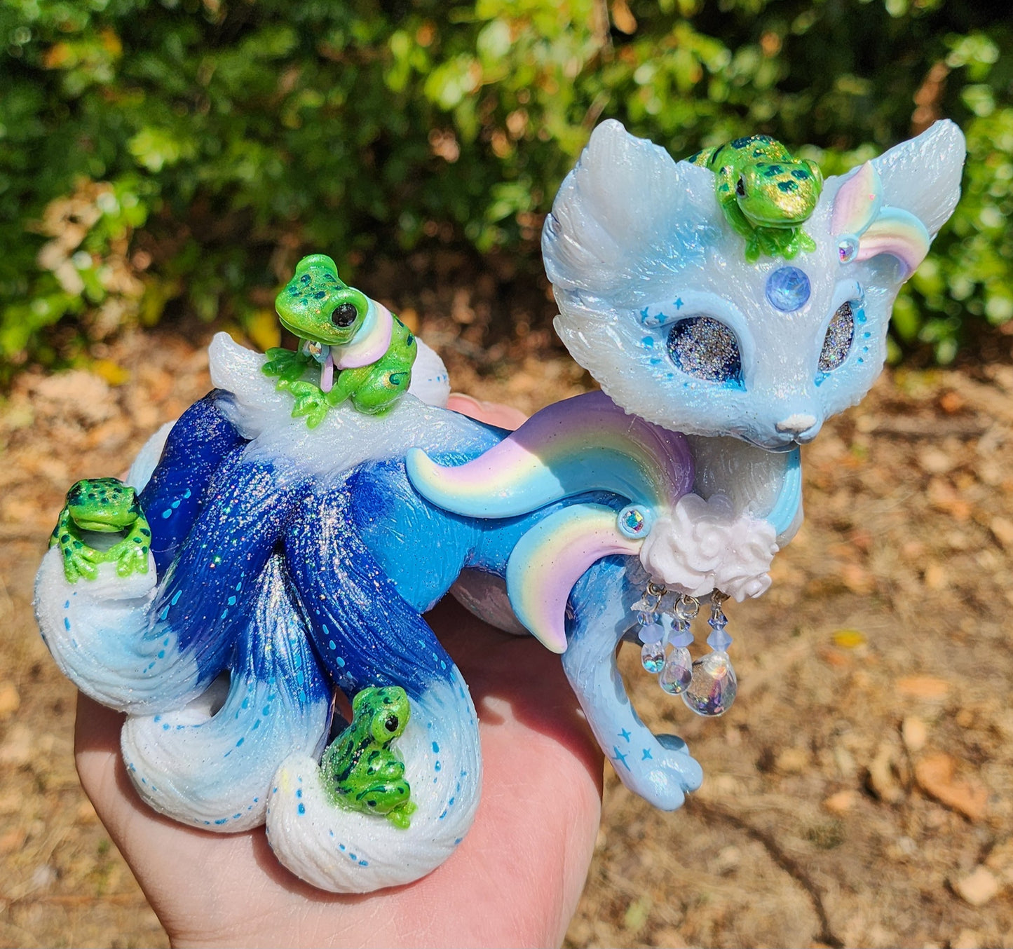 🦊🐸 PETRICHOR 🐸🦊 the rain kitsune with frogs