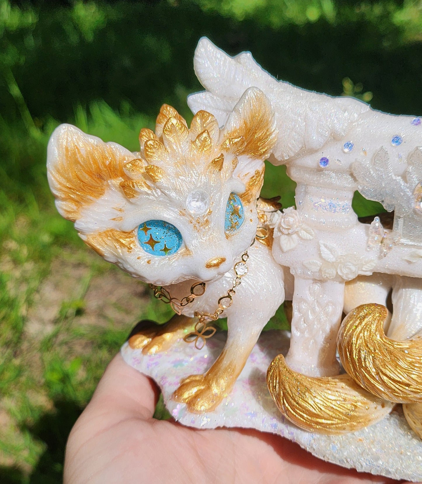 ⭐ RESERVED ⭐🦊🪽 Sacred Kitsune 🪽🦊 and his sacred Torii