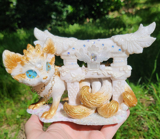 ⭐ RESERVED ⭐🦊🪽 Sacred Kitsune 🪽🦊 and his sacred Torii