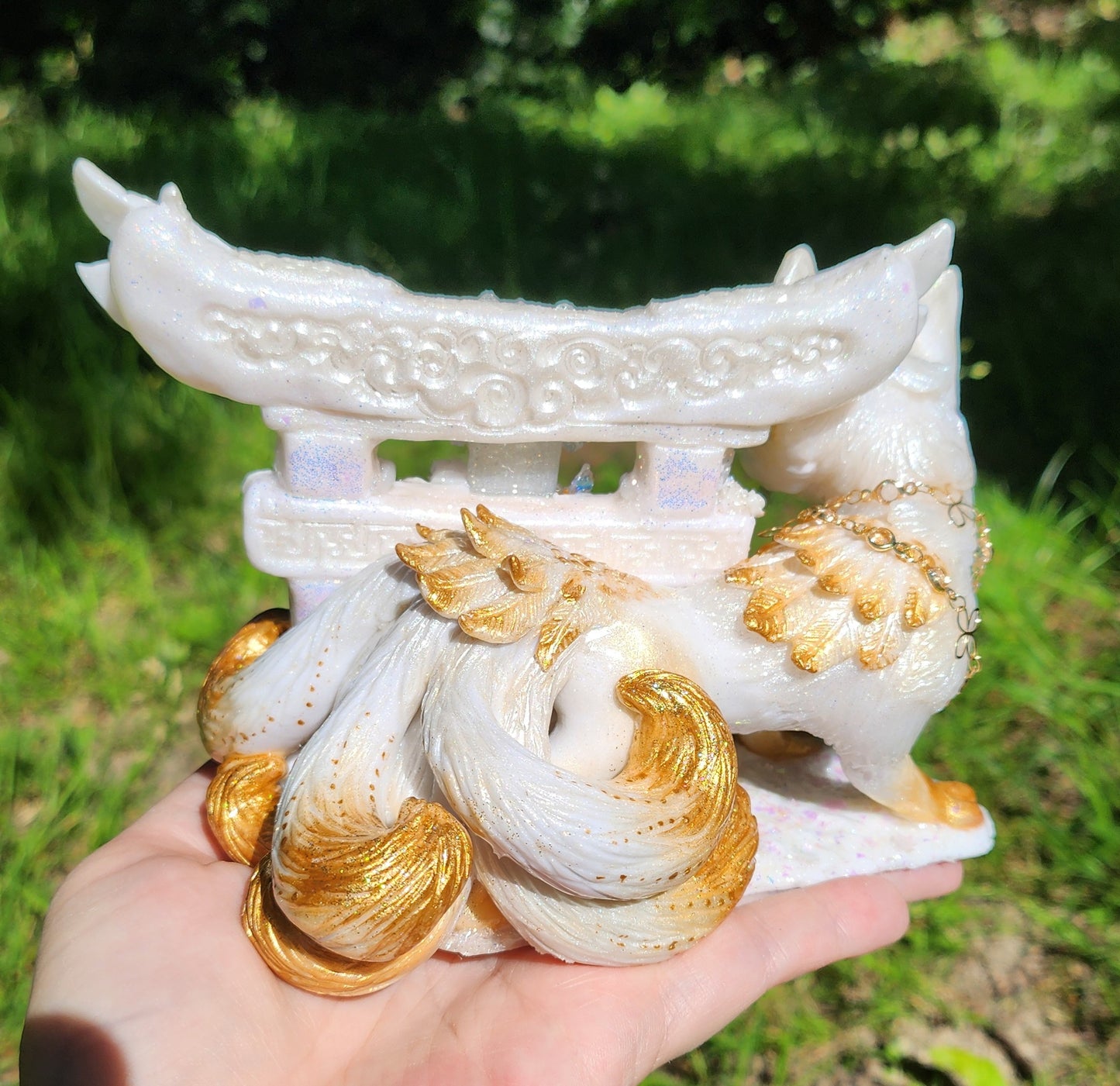 ⭐ RESERVED ⭐🦊🪽 Sacred Kitsune 🪽🦊 and his sacred Torii