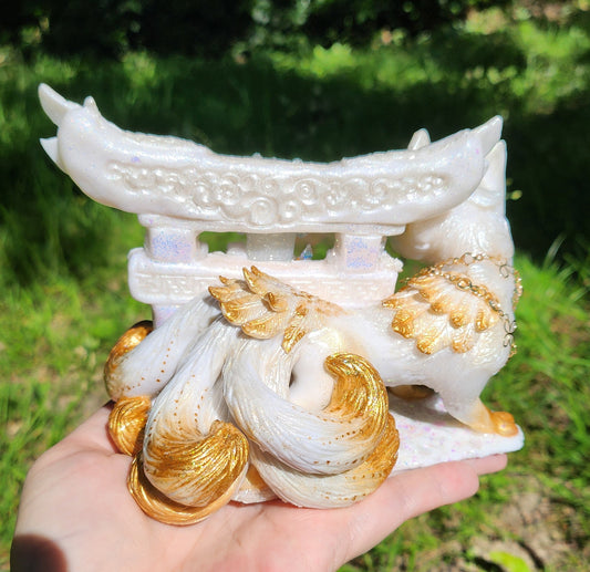 ⭐ RESERVED ⭐🦊🪽 Sacred Kitsune 🪽🦊 and his sacred Torii